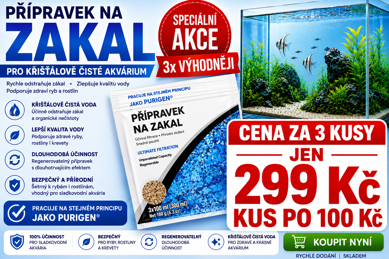 Přípravek na zákal (3 x 100 ml - zvýhodněný set) - pracuje na stejném principu jako PURIGEN
